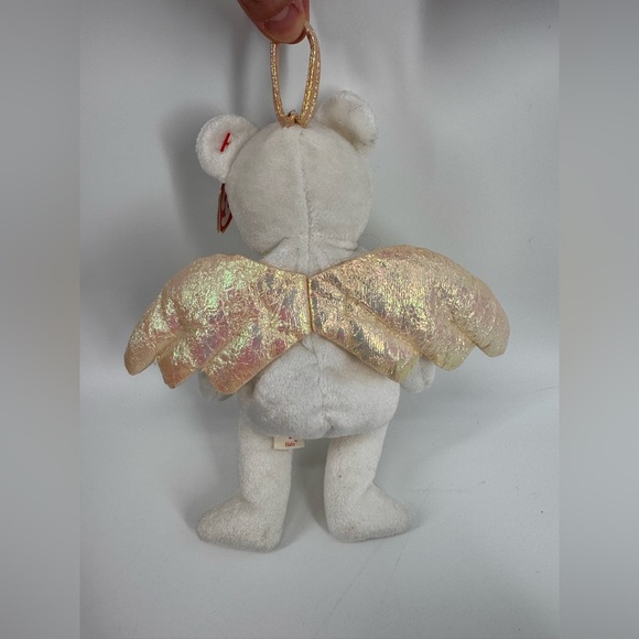 Ty Beanie Bear White Angel - Picture 2 of 2